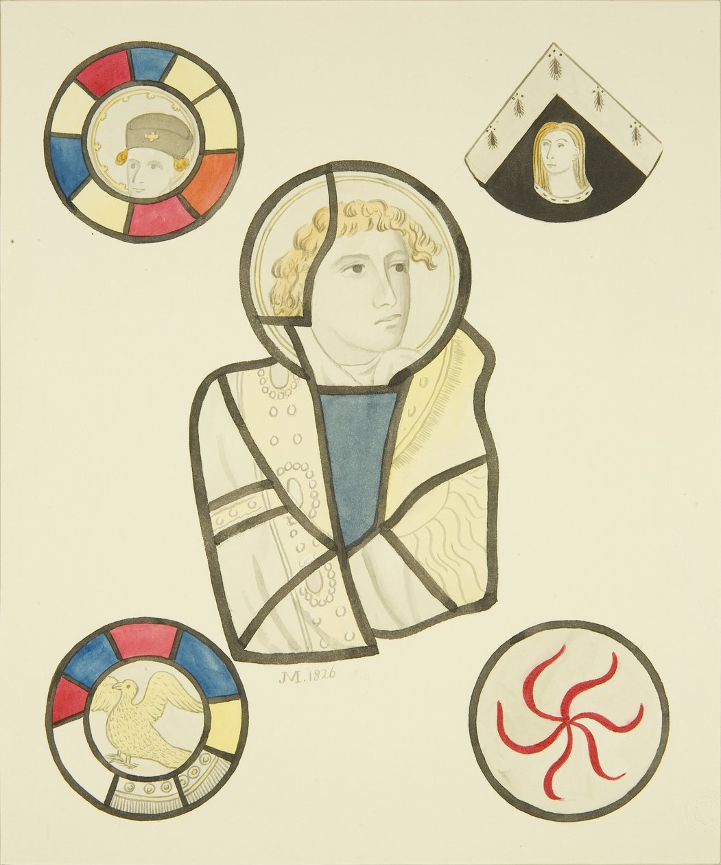 Vitrail dans la fenêtre nord du chœur de St Mary Redcliffe - Joseph Manning
