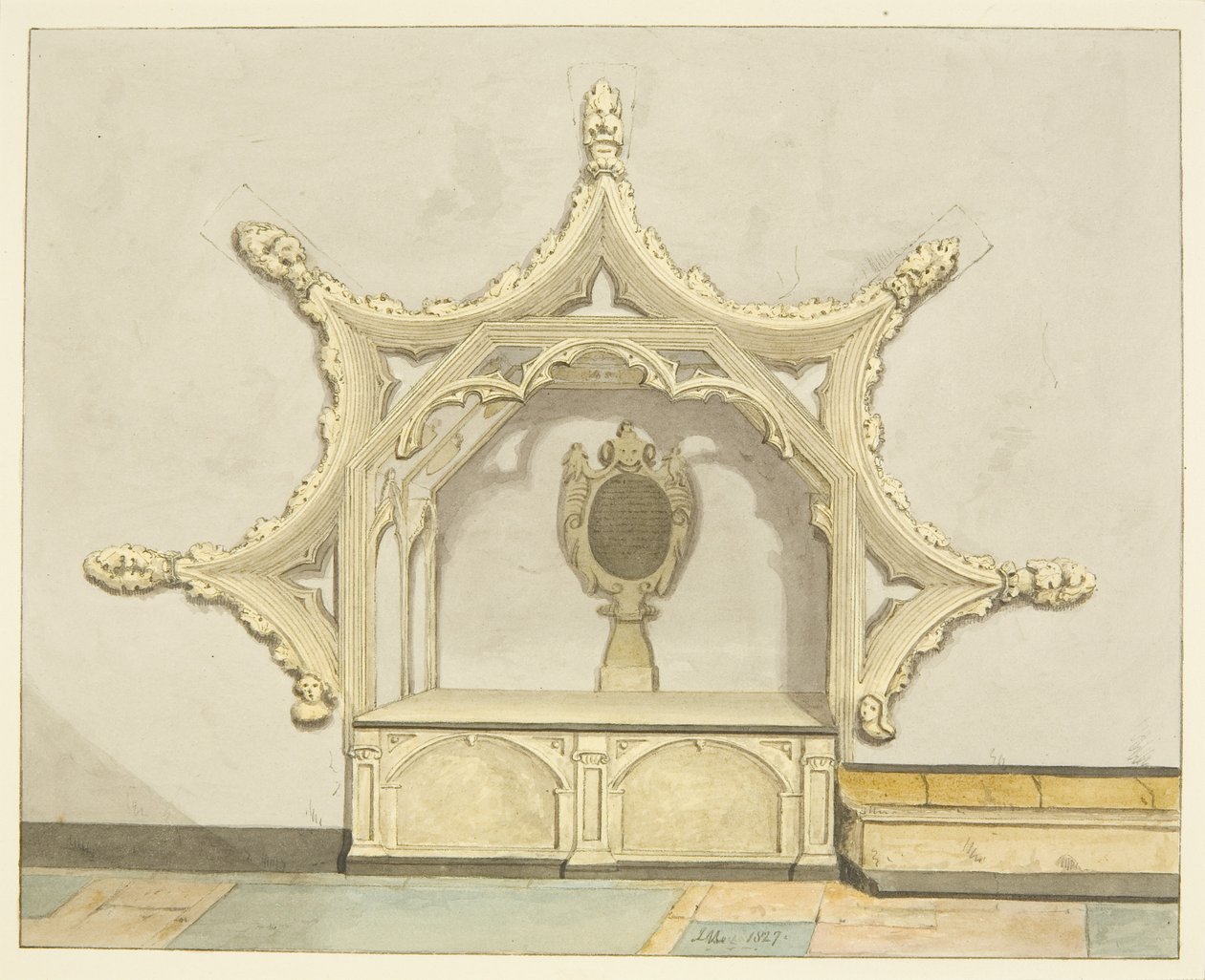 Tombe de Sir Charles Vaughan dans la cathédrale de Bristol - Joseph Manning