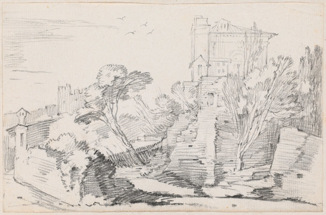 Casino Farnese sur la colline du Palatin, Rome - Joseph Marie Vien