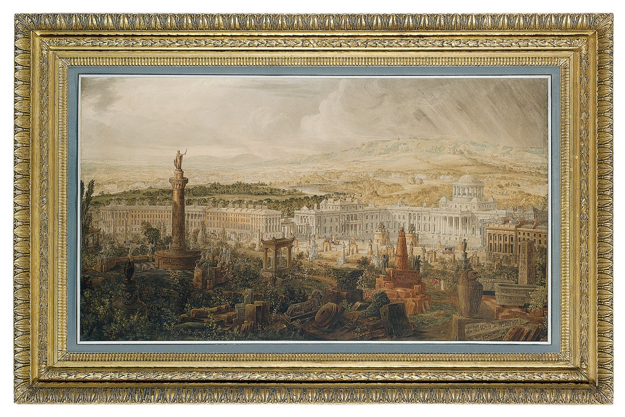 Projet pour le Palais de Waterloo, résidence du Duc de Wellington - Joseph Michael Gandy