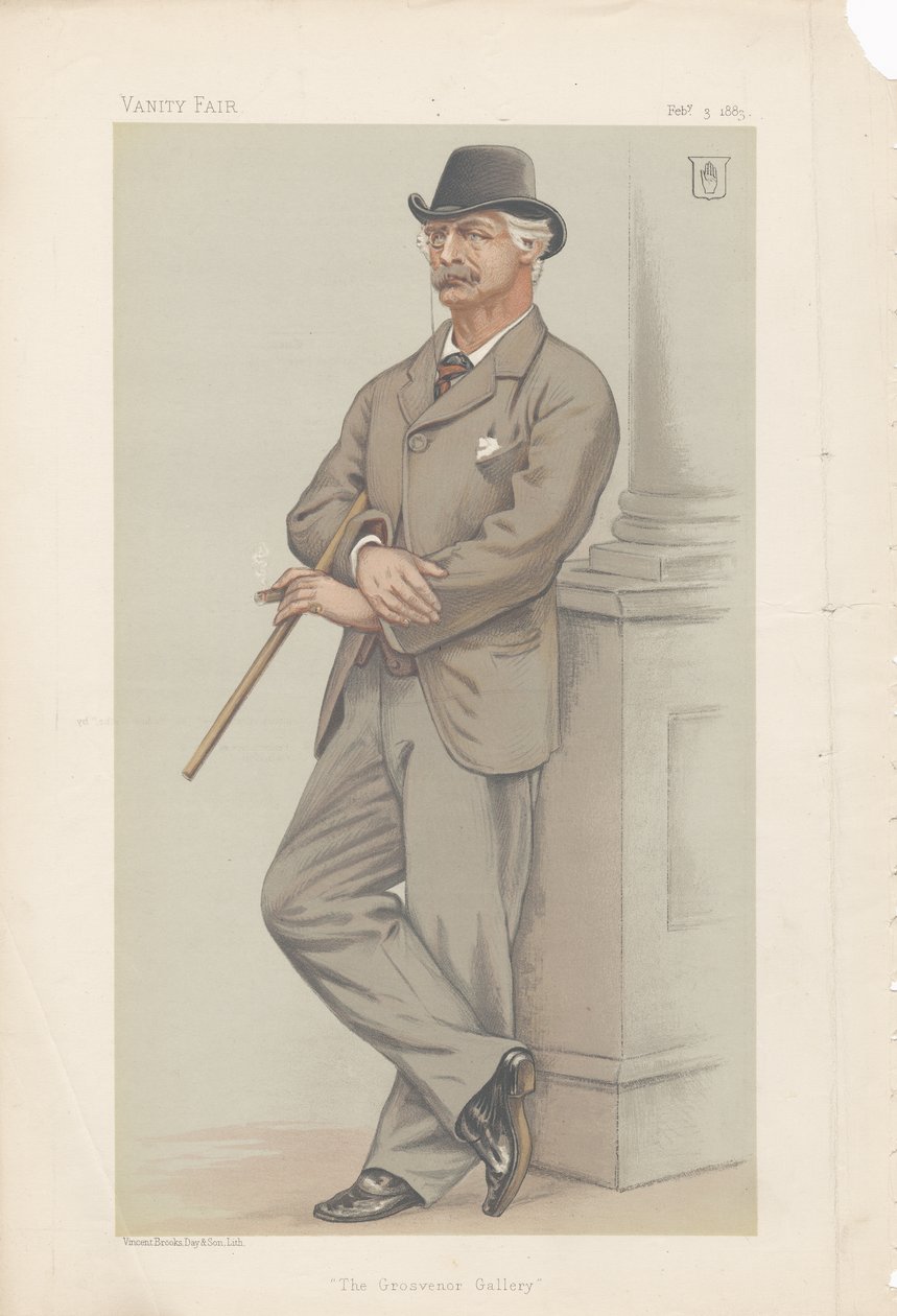 Coutts Lindsay, La Galerie Grosvenor de Vanity Fair, 3 février 1883 - Joseph Middleton Jopling