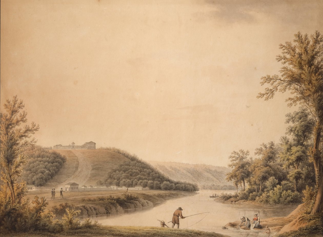 Vue du palais du domaine de Kurakin à Nadezhdino - Joseph Moessmer