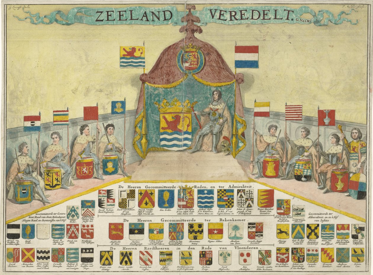 Armes et noms des Conseils de Zélande et des villes de Zélande - Joseph Mulder