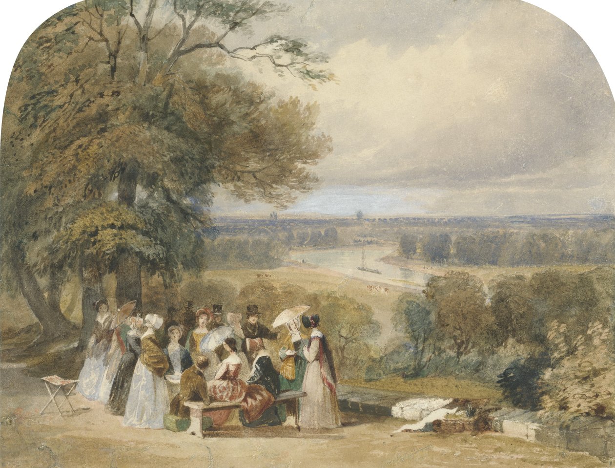 Un pique-nique sur Richmond Hill - Joseph Murray Ince