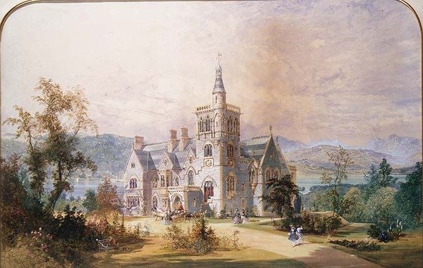 Un manoir baronnial écossais - Joseph Nash