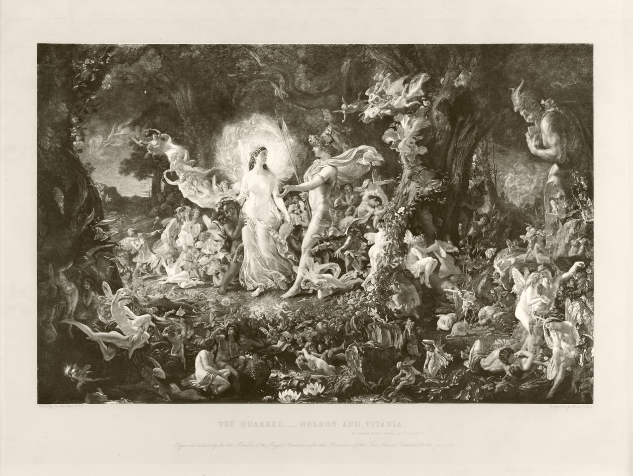 La querelle - Oberon et Titania - Joseph Noel Paton