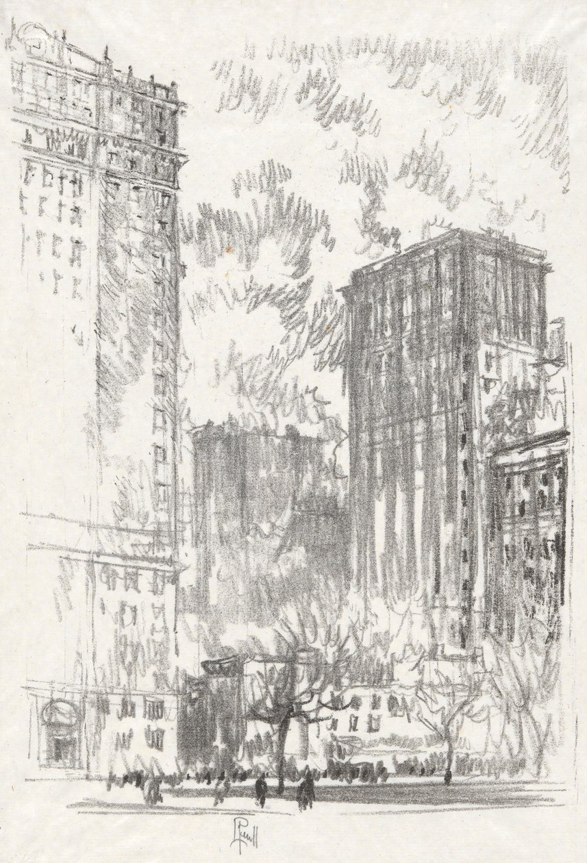 Battery Park, no. 1 dans la collection Iconophile Club - Joseph Pennell