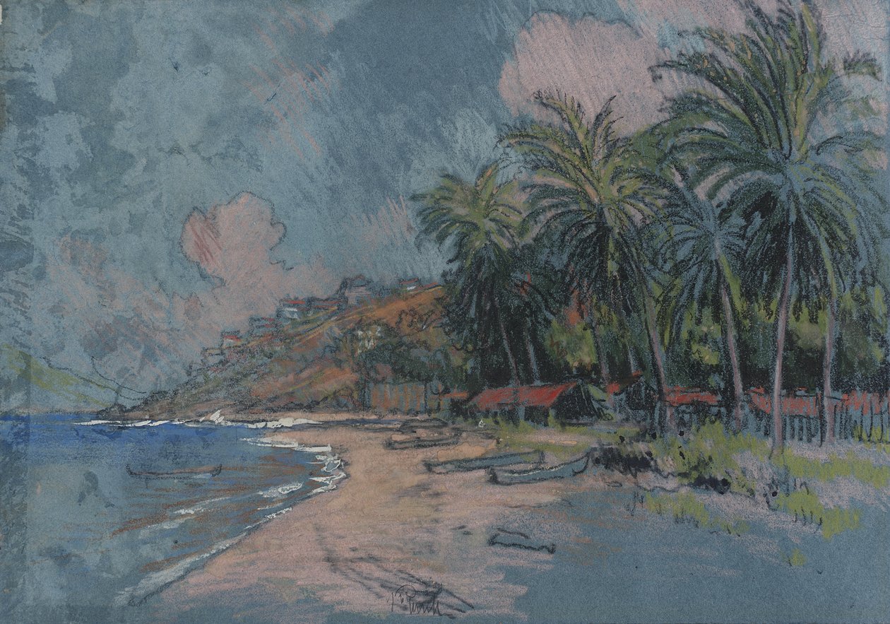 Plage, Acapulco - Joseph Pennell
