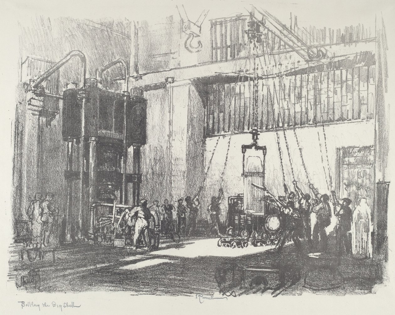 Mise en bouteille de la grande coquille - Joseph Pennell