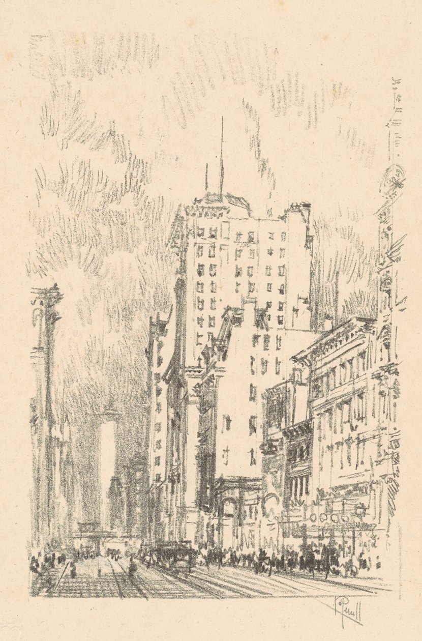 Broadway, au-dessus de la Vingt-Troisième Rue - Joseph Pennell