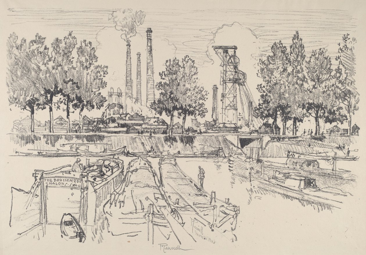 Mines de charbon, Monceau, France - Joseph Pennell