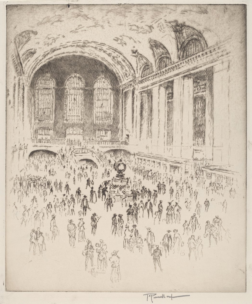 Hall du Grand Central, New York - Joseph Pennell