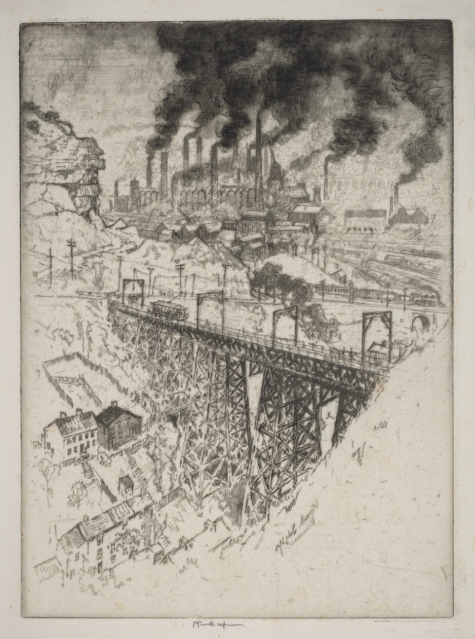Usines Edgar Thomson, Bessemer - Joseph Pennell