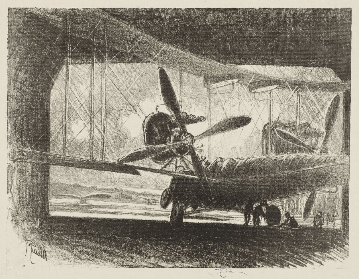 Travail de guerre anglais : Le gros insecte - Joseph Pennell