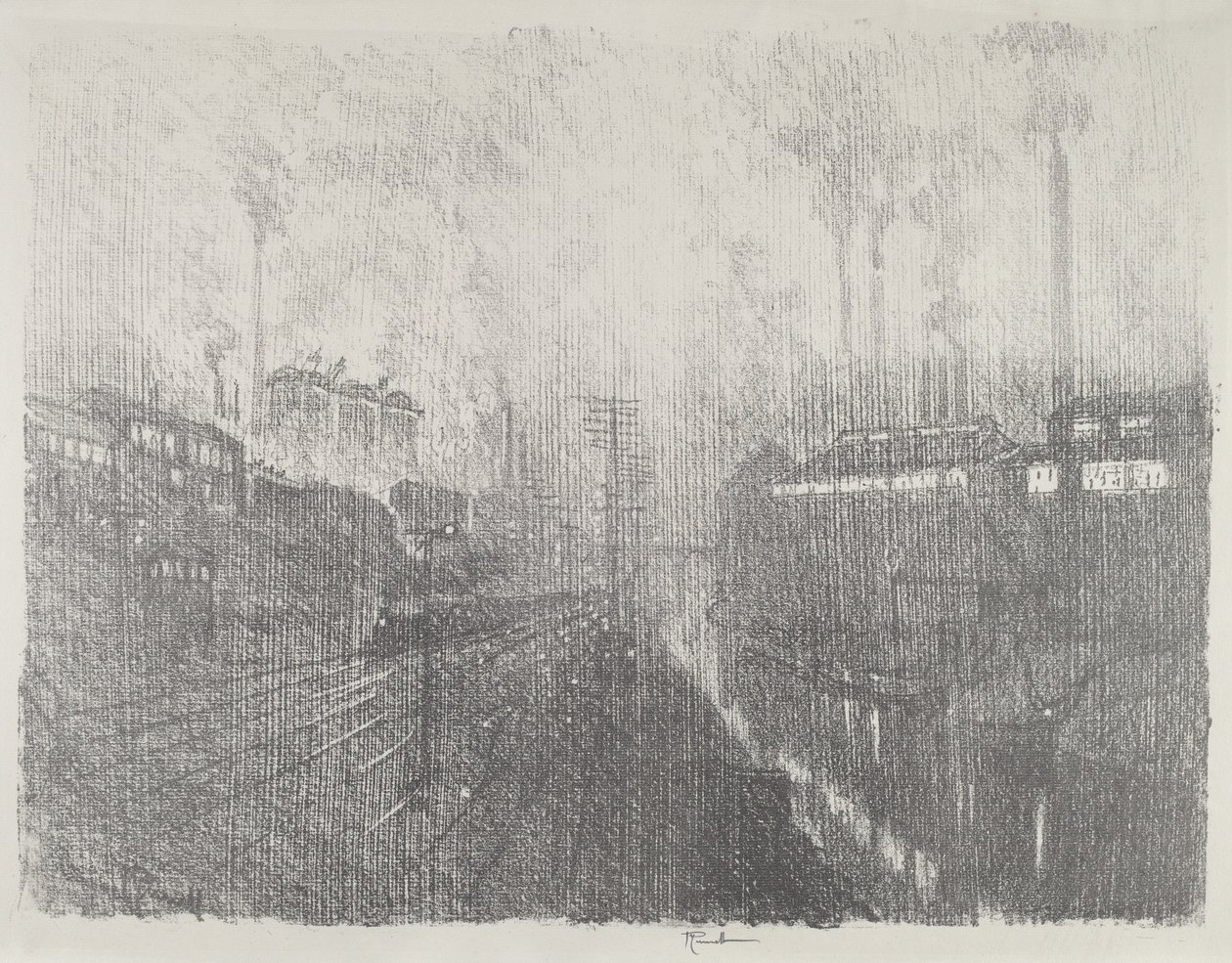 Soirée dans le pays des munitions, 1916 - Joseph Pennell