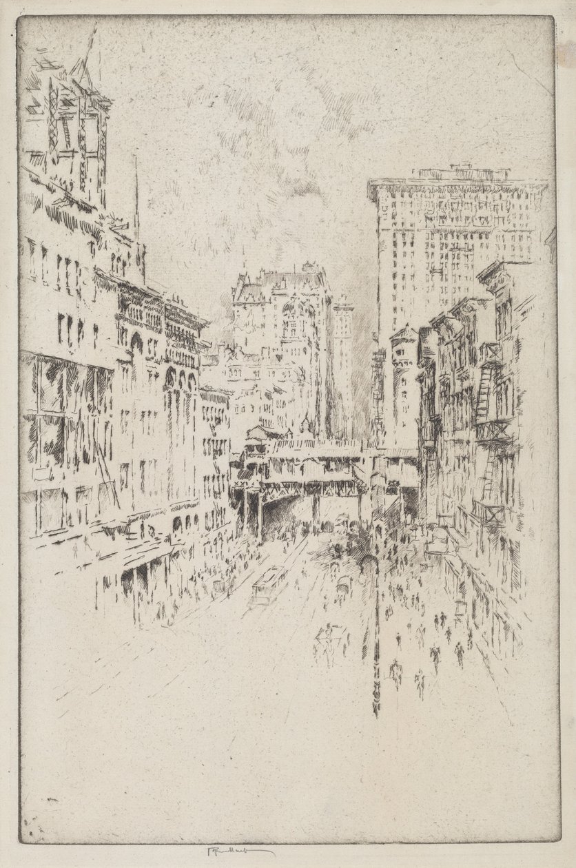Rue Quarante-Deuxième - Joseph Pennell
