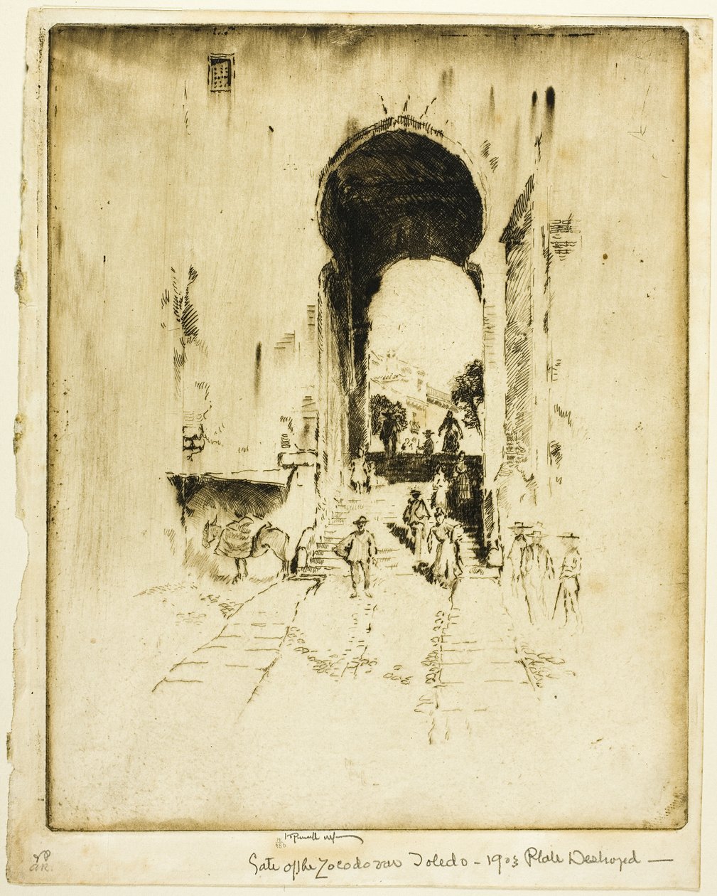 Porte du Zocodovar, Tolède - Joseph Pennell