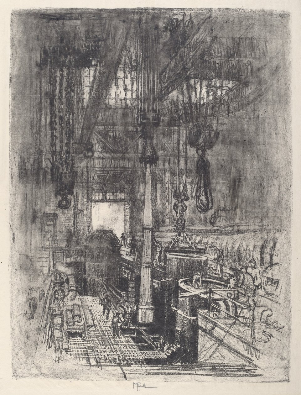 Fosse à canon, No.II, 1917 - Joseph Pennell