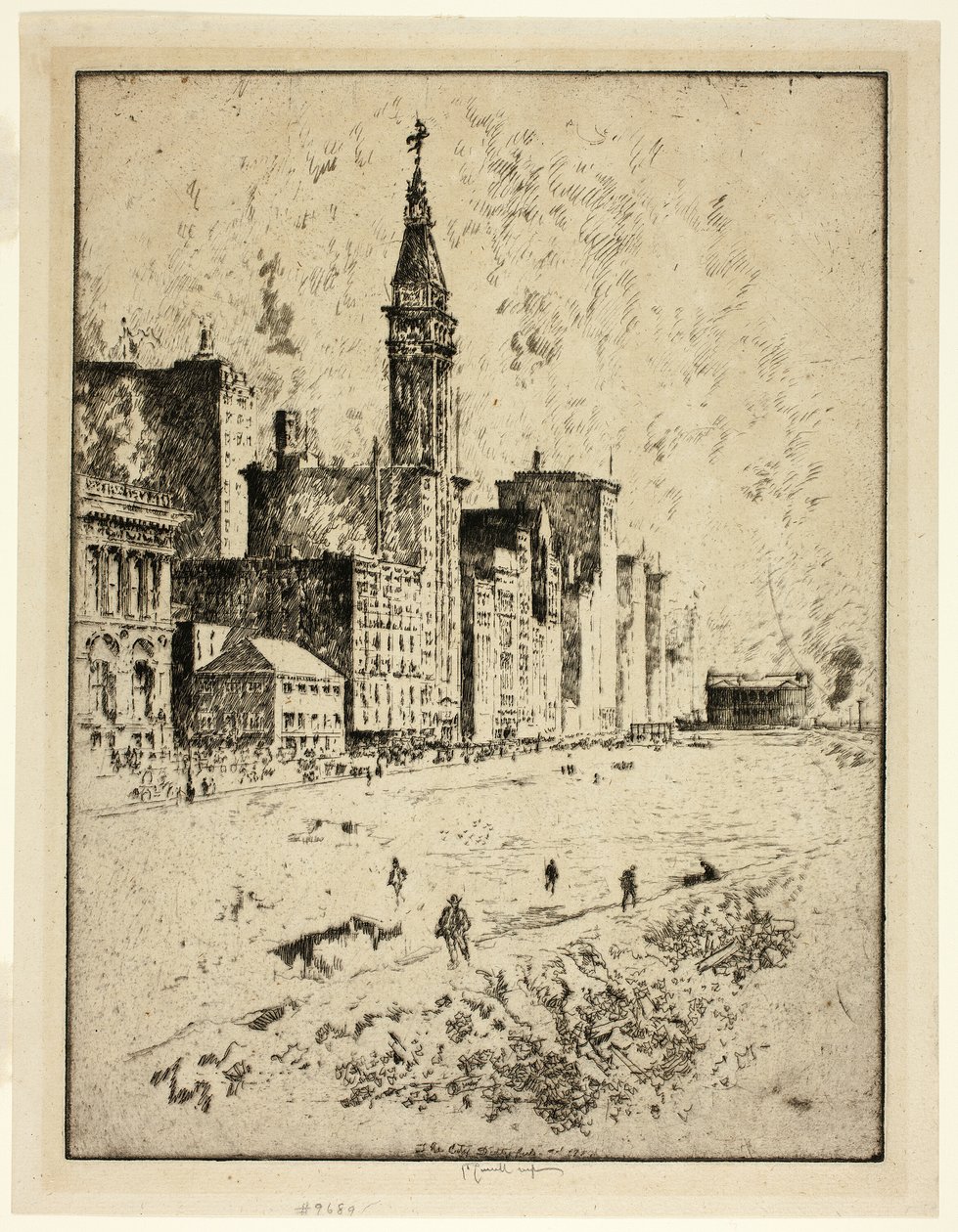 Avenue Michigan, Chicago (La ville sale) - Joseph Pennell