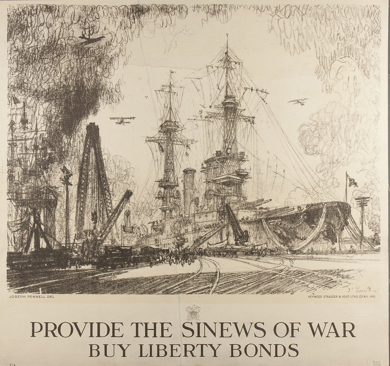 Fournissez les nerfs de la guerre, achetez des bons de la liberté - Joseph Pennell
