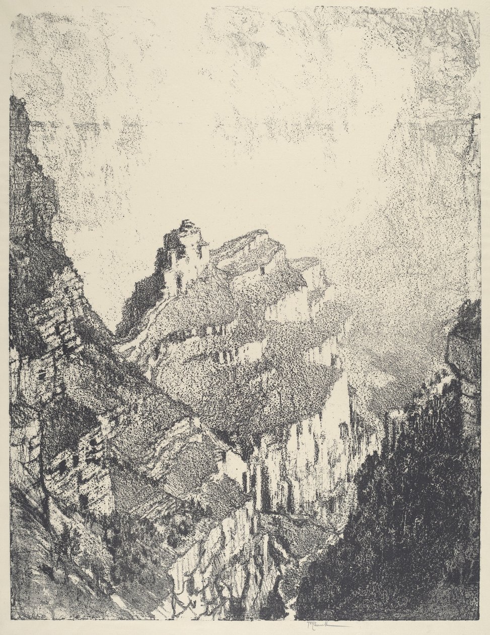 Route vers la Ville Blanche, No.II, 1912 - Joseph Pennell