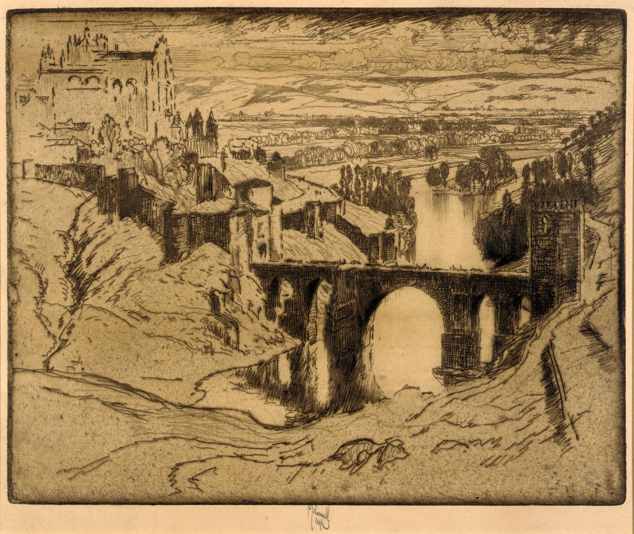 Pont Saint-Martin, Tolède - Joseph Pennell