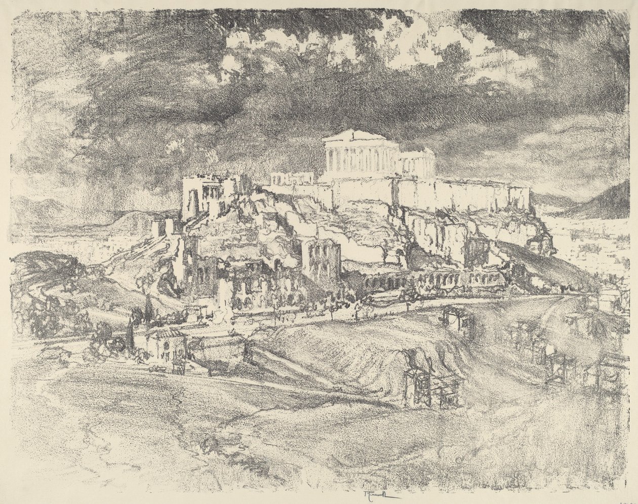 Tempête derrière l