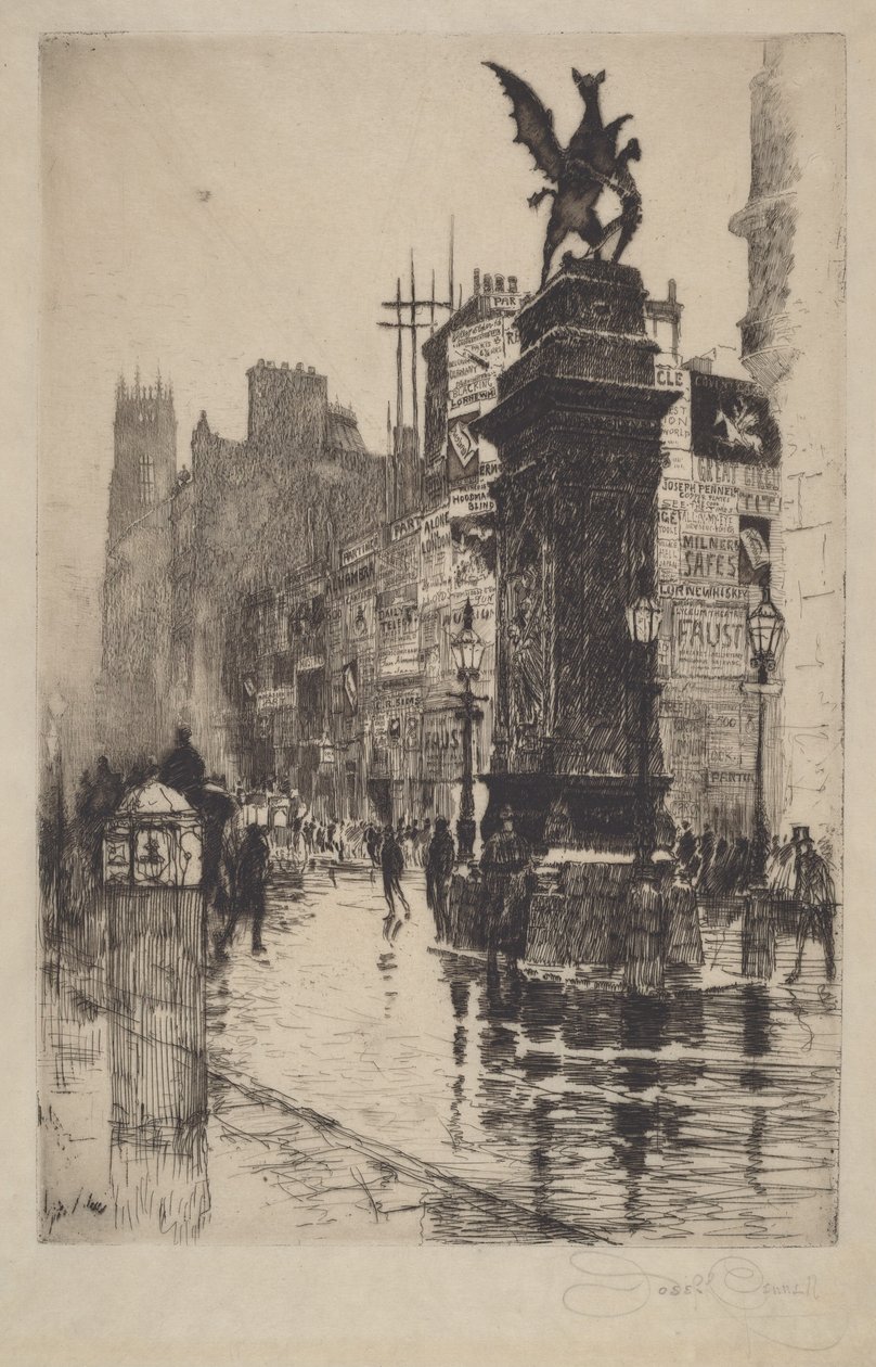 Temple Bar - Joseph Pennell
