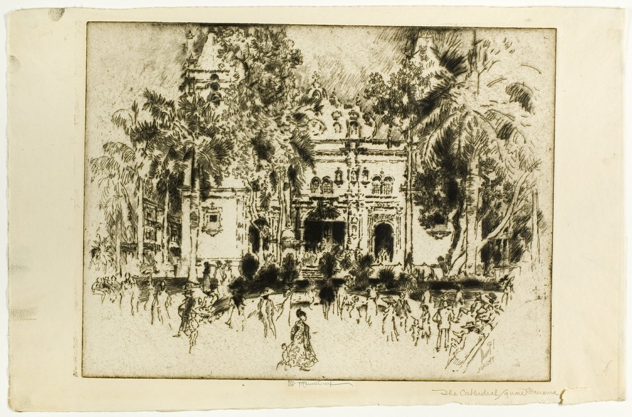 La cathédrale, Panama - Joseph Pennell