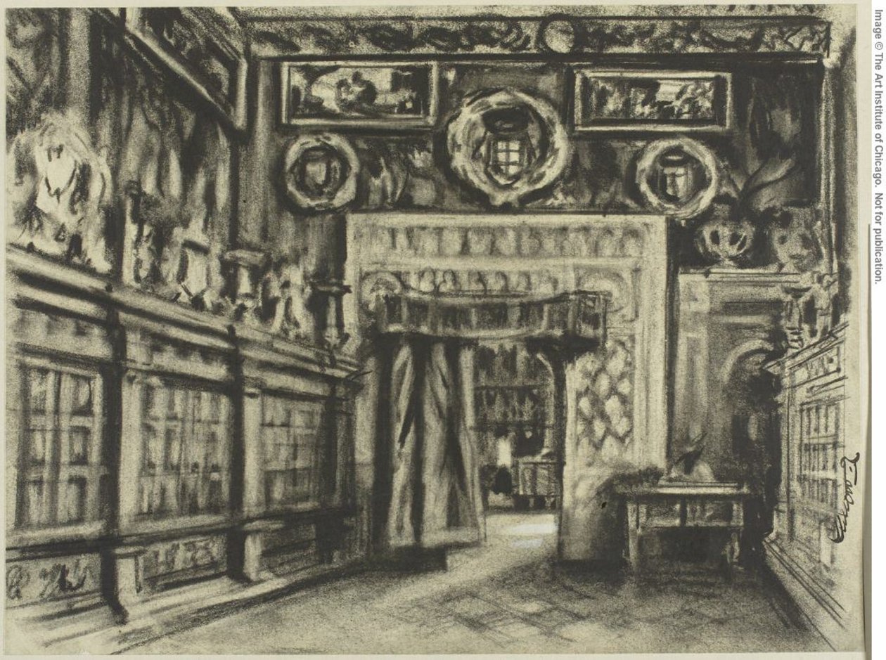 La salle capitulaire, cathédrale de Tolède - Joseph Pennell