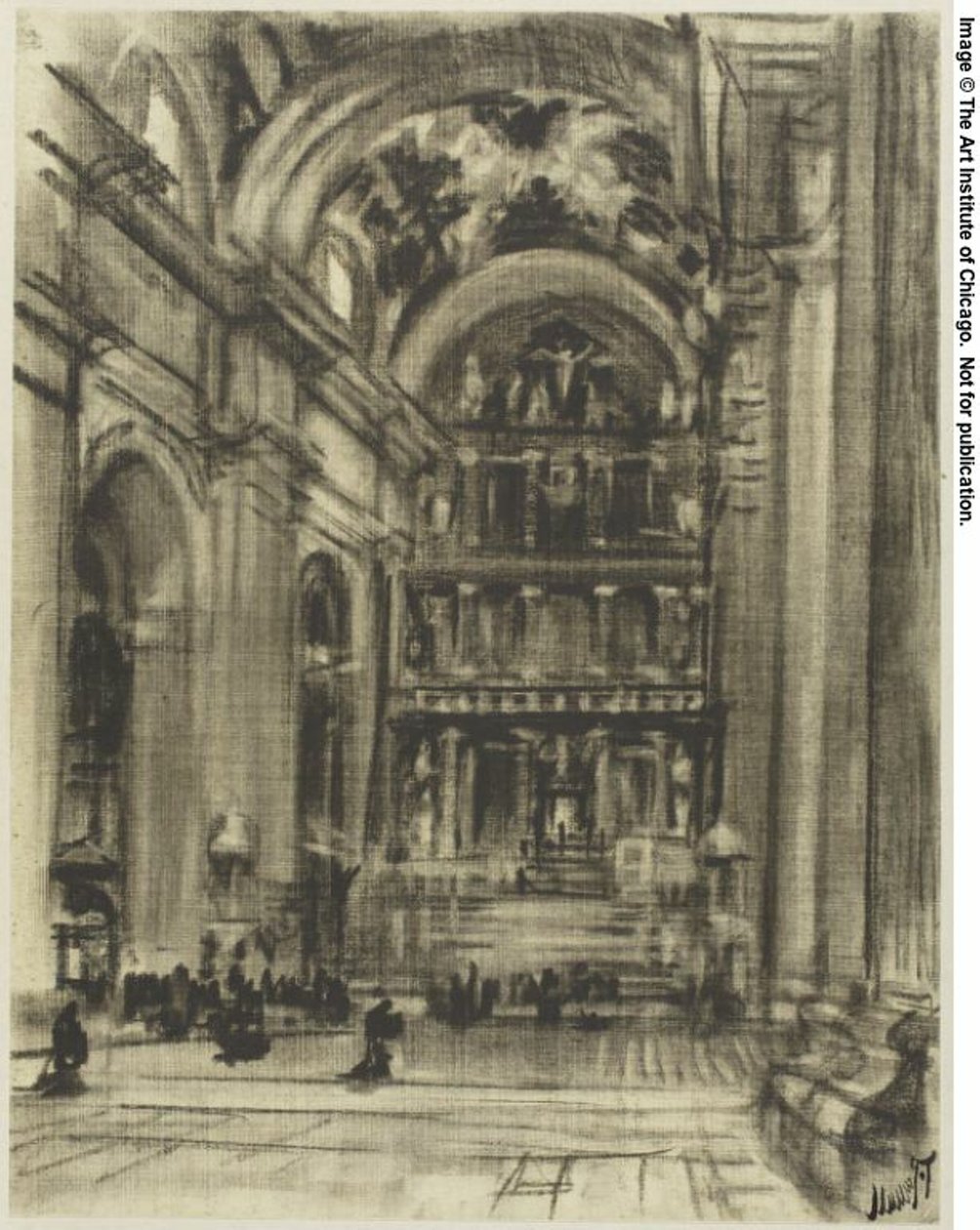 Les cloîtres gothiques joyeux, Tolède - Joseph Pennell