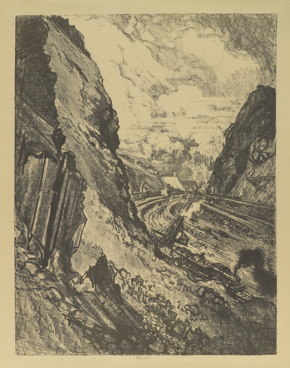 Le canal vers Culebra - Joseph Pennell