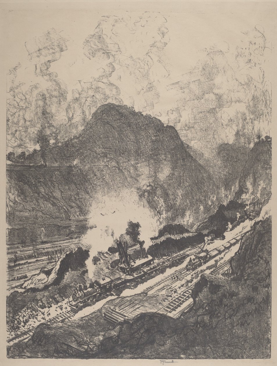 La coupe de Culebra - Joseph Pennell