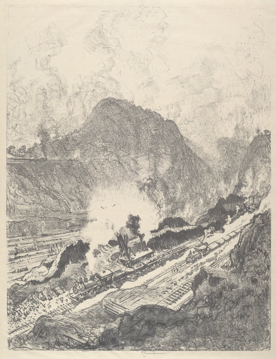 La coupe de Culebra, 1912 - Joseph Pennell