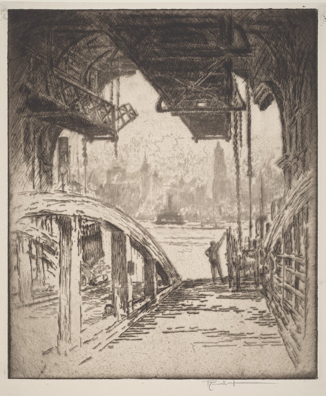 La maison du bac - Joseph Pennell