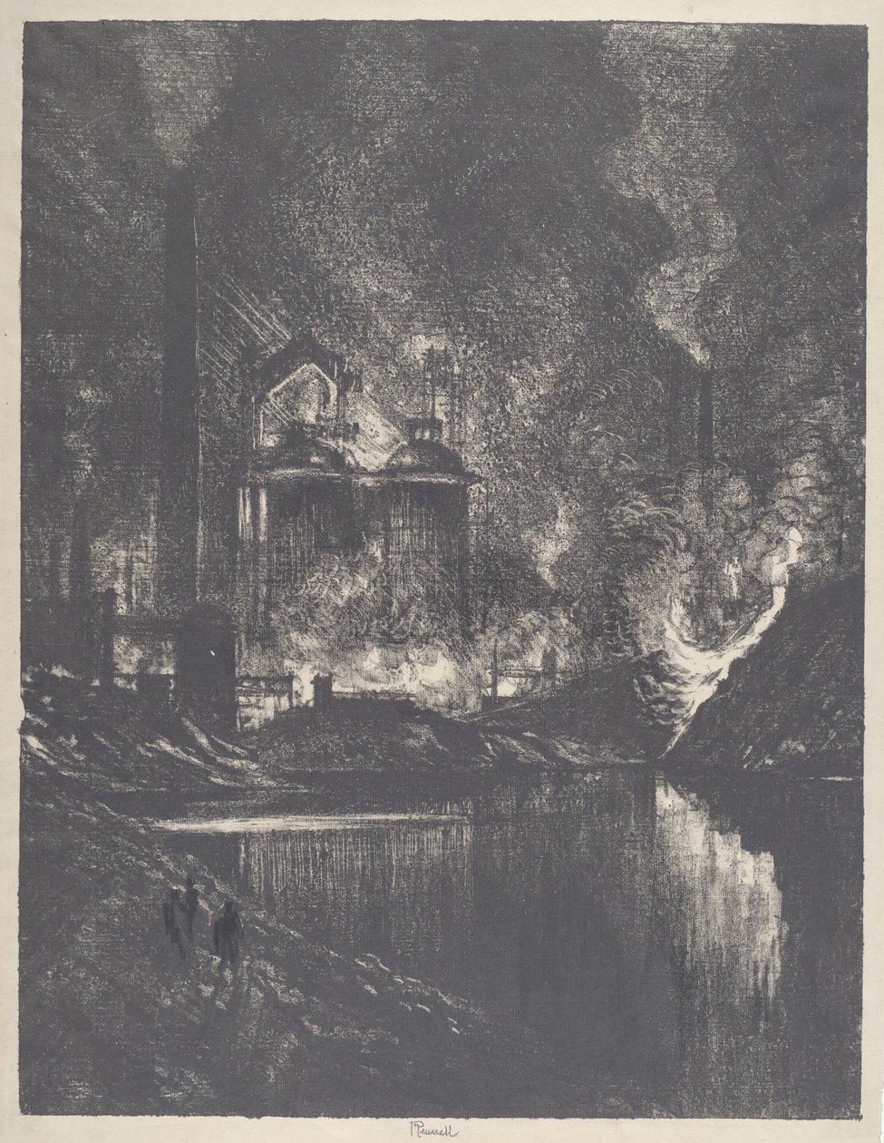 Le lac de feu, Charleroi, 1911 - Joseph Pennell