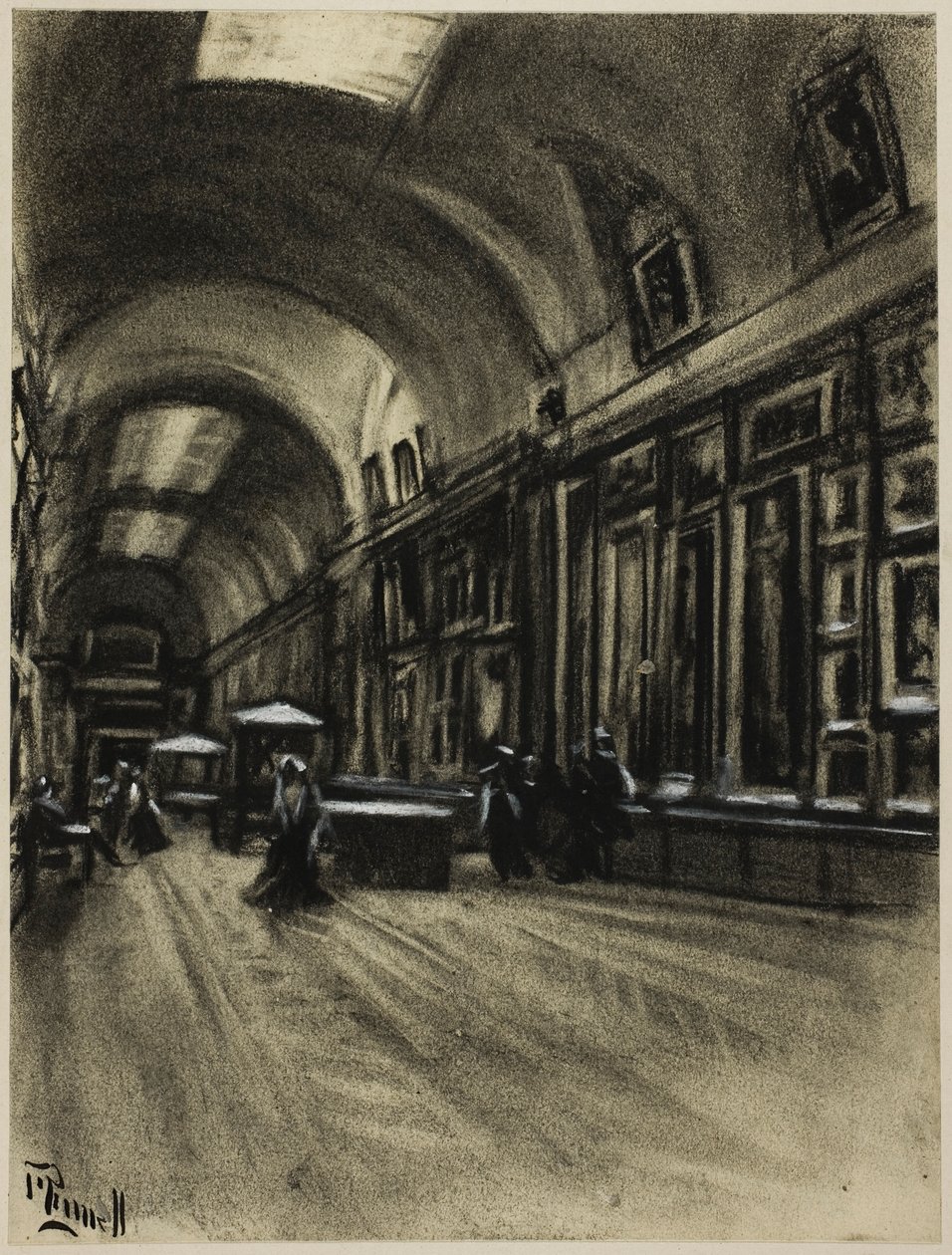 La Longue Galerie, Prado - Joseph Pennell