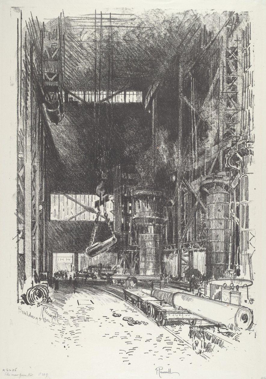 La nouvelle fosse à canon, 1916 - Joseph Pennell