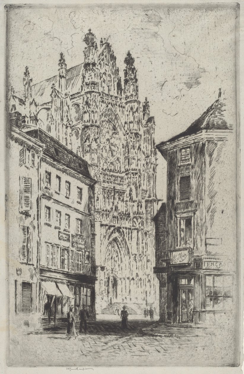 Le transept, Beauvais - Joseph Pennell