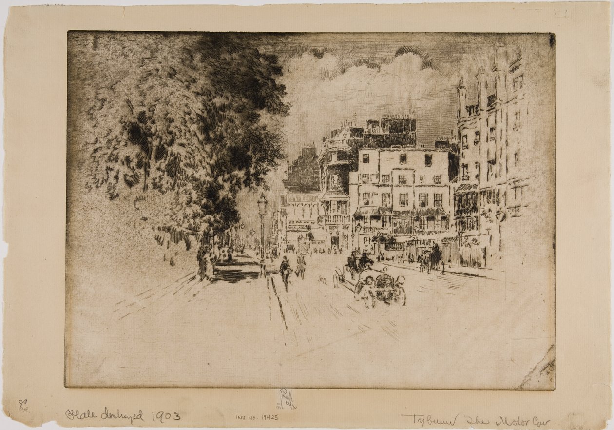 Tyburn, La Voiture - Joseph Pennell