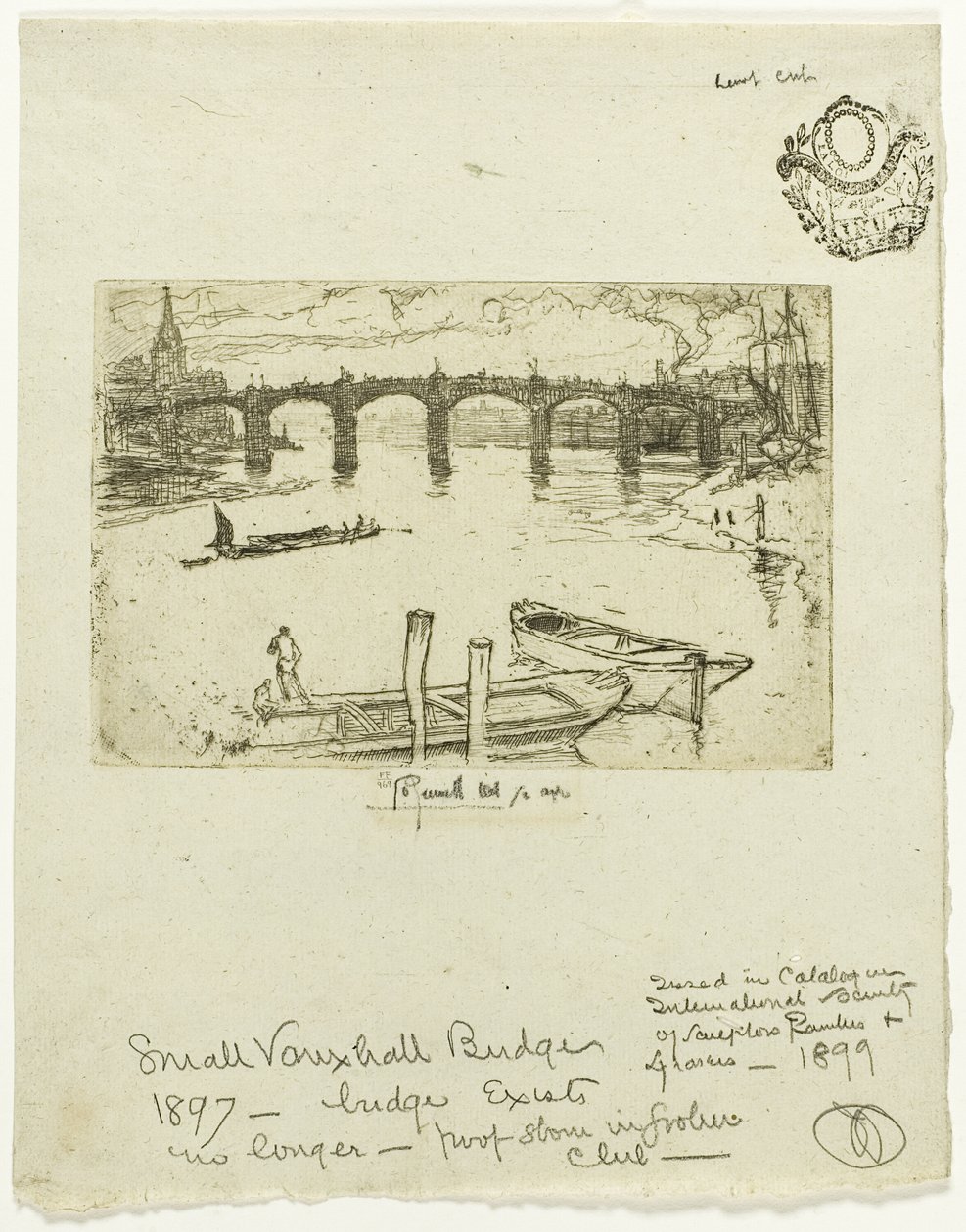 Pont de Vauxhall - Joseph Pennell