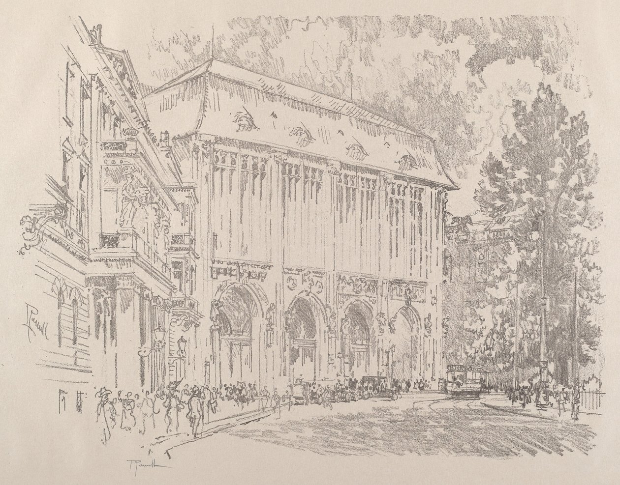 Wertheim, Leipziger-Platz, Berlin, 1921 - Joseph Pennell