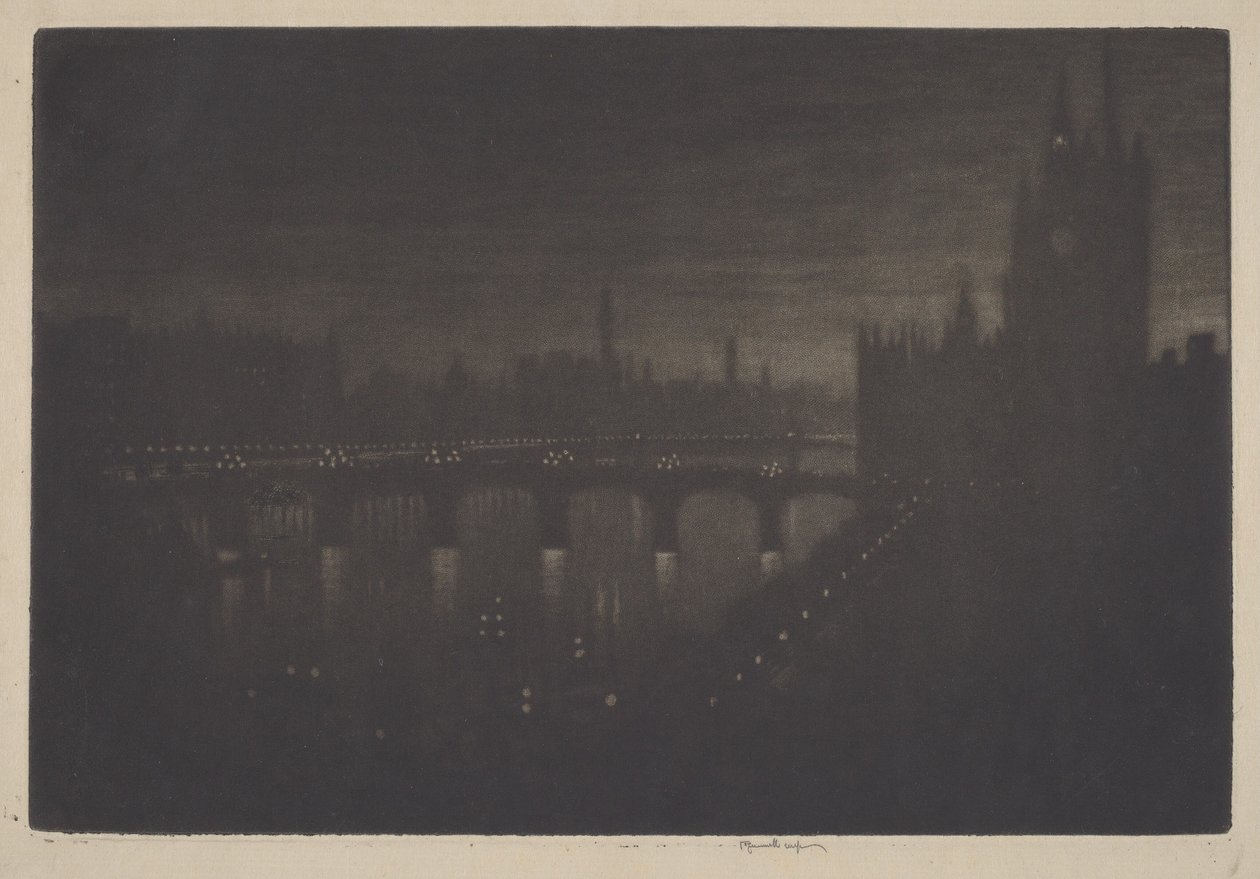 Westminster, soir - Joseph Pennell