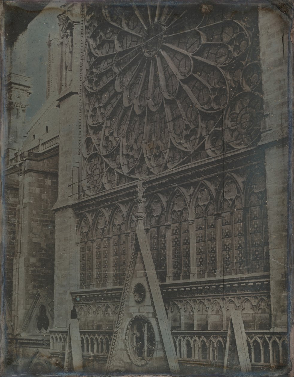 Rosace, cathédrale Notre-Dame, Paris, 1841 - Joseph Philibert Girault De Prangey