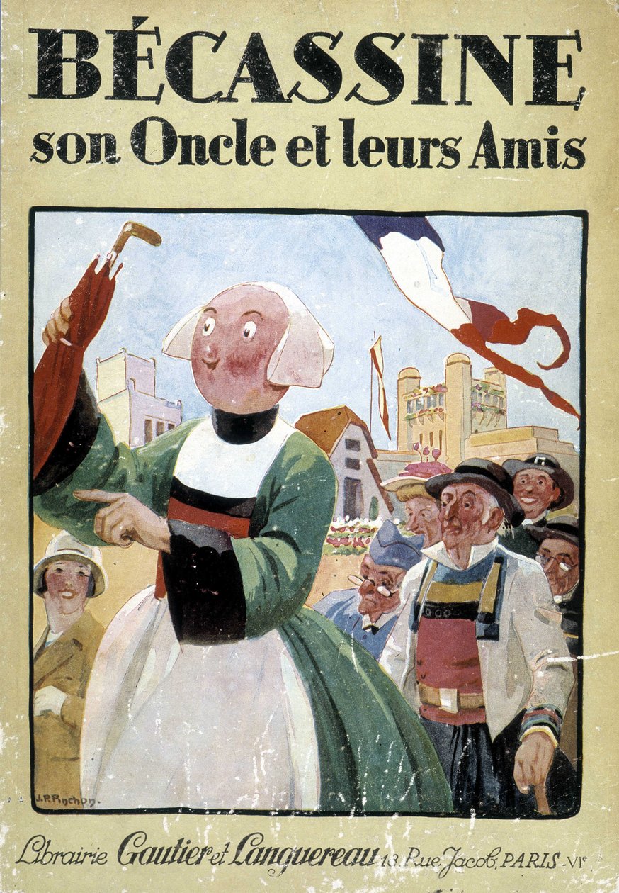 Couverture du livre « Becassine, son oncle et leurs amis », éditions Gautier Langereau (1926) - Joseph Porphyre Pinchon