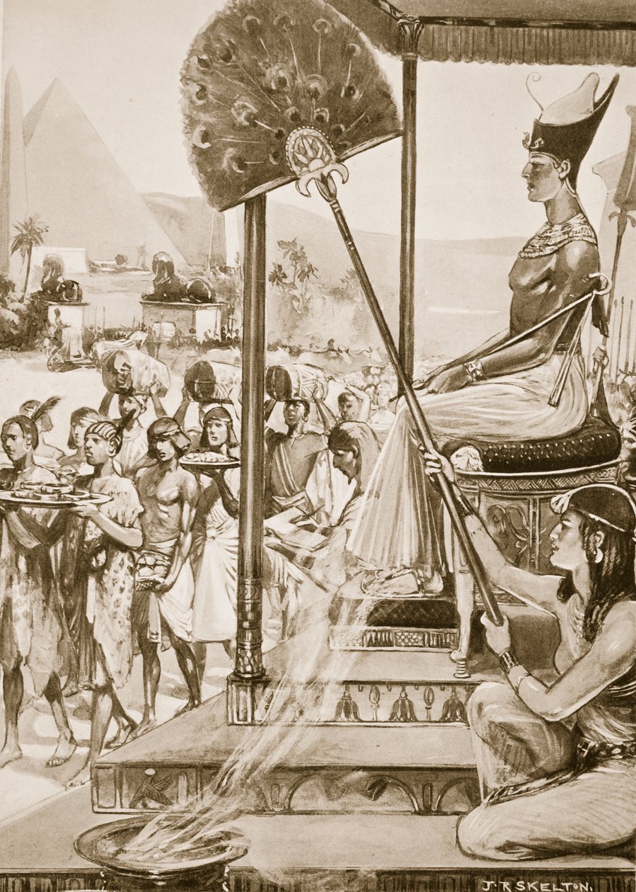 Apporter un tribut à Ramsès II (XIXe dynastie) (illustration de 