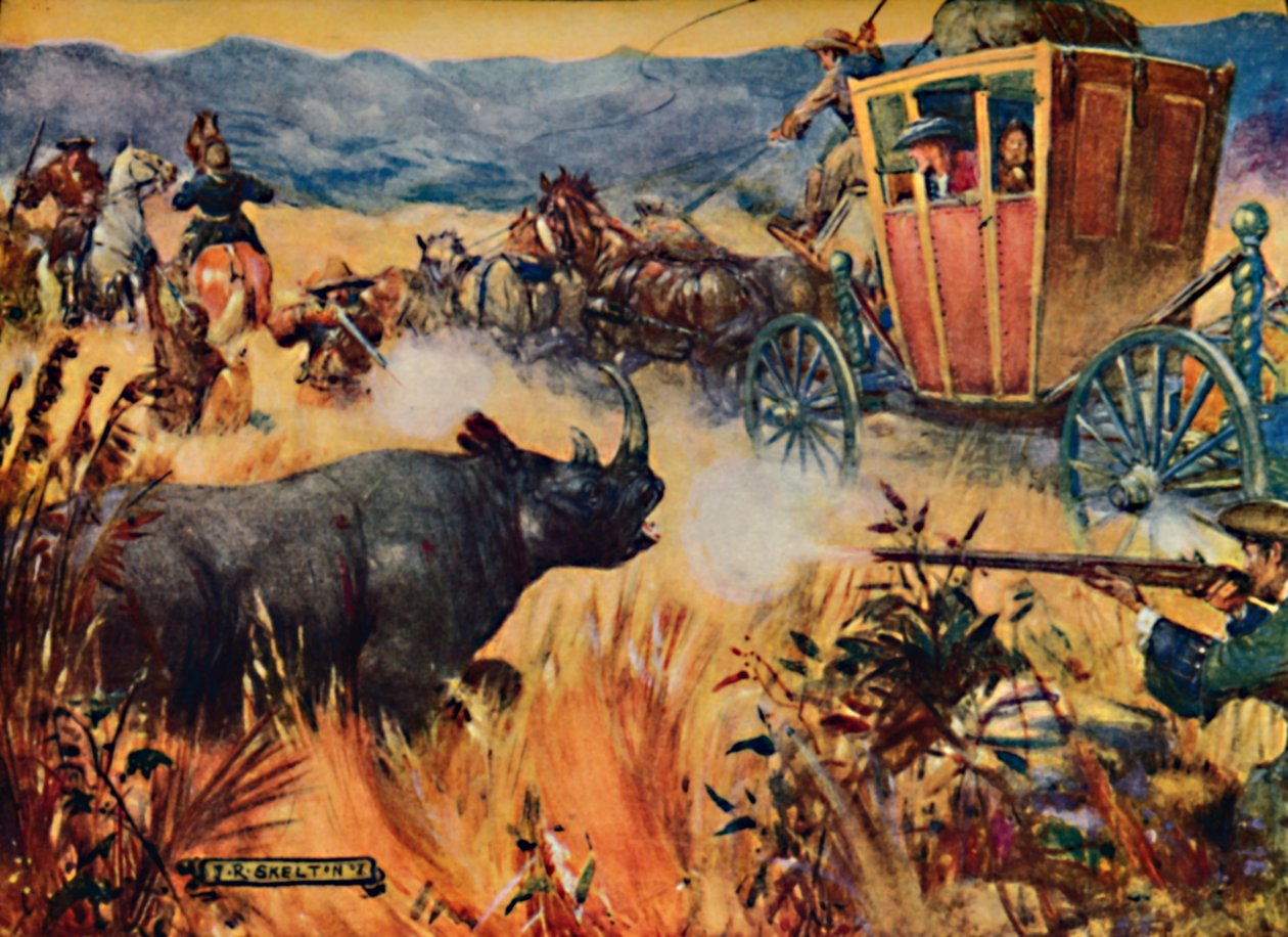Simon van der Stel et le rhinocéros, 1909 - Joseph Ratcliffe Skelton