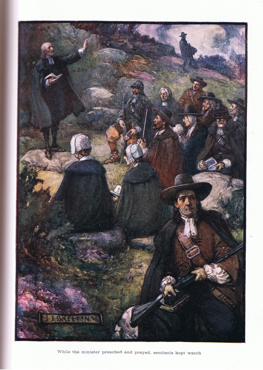 Pendant que les ministres prêchaient et priaient, les sentinelles montaient la garde - Joseph Ratcliffe Skelton