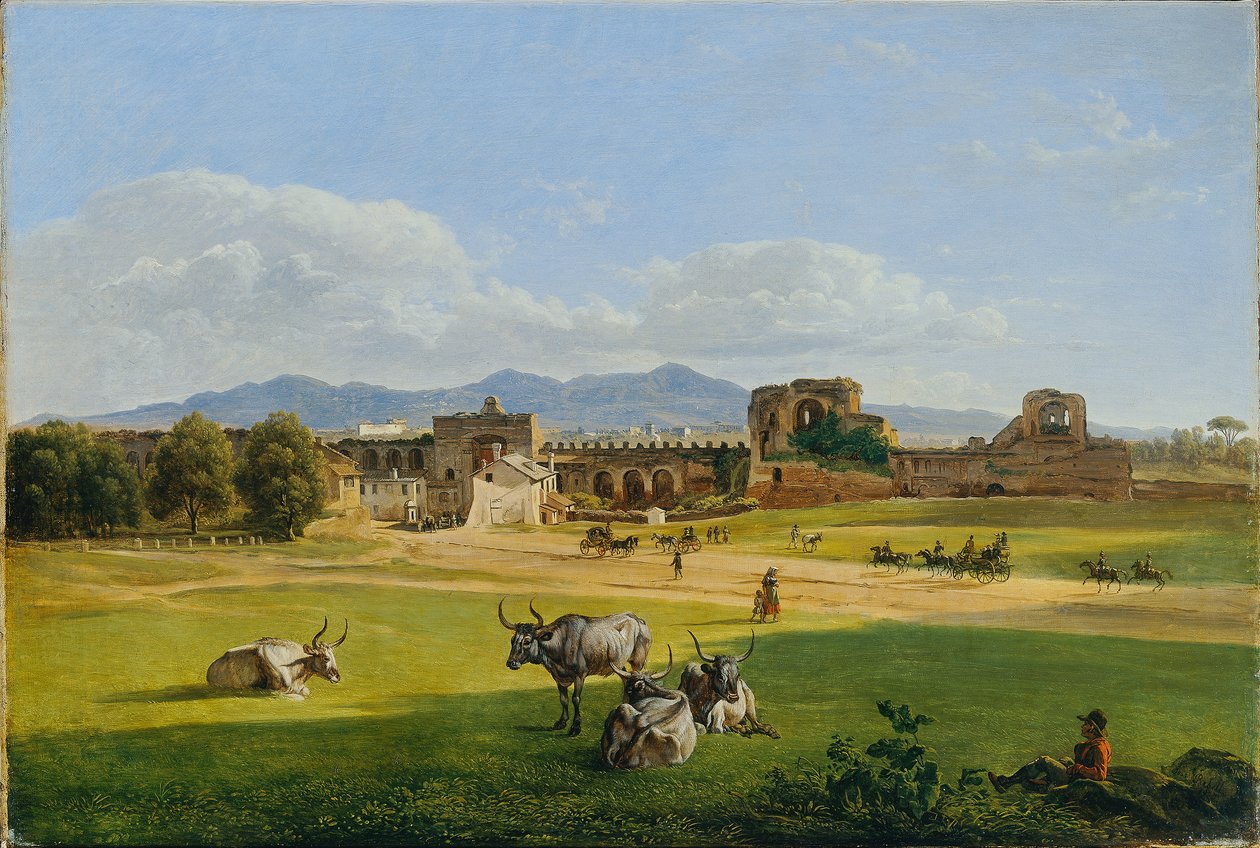 La Porta San Giovanni vers Frascati - Joseph Rebell