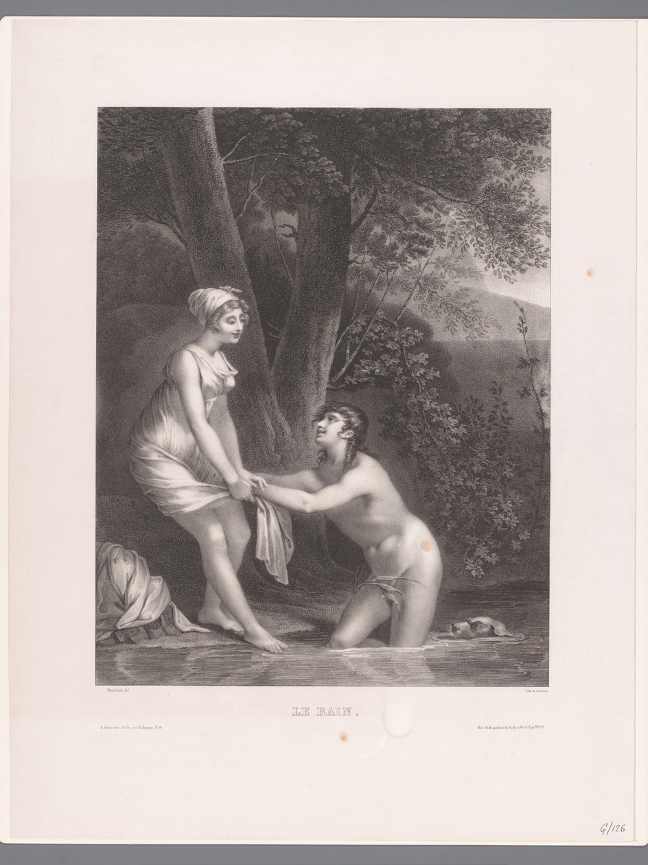 Daphnis et Chloé se baignant - Joseph Rose Lemercier